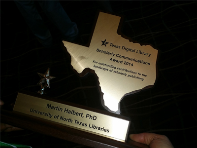 Dr. Martin Halbert
Receives 2014 TDL Award