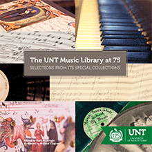 Book cover for The UNT Music Library at 75