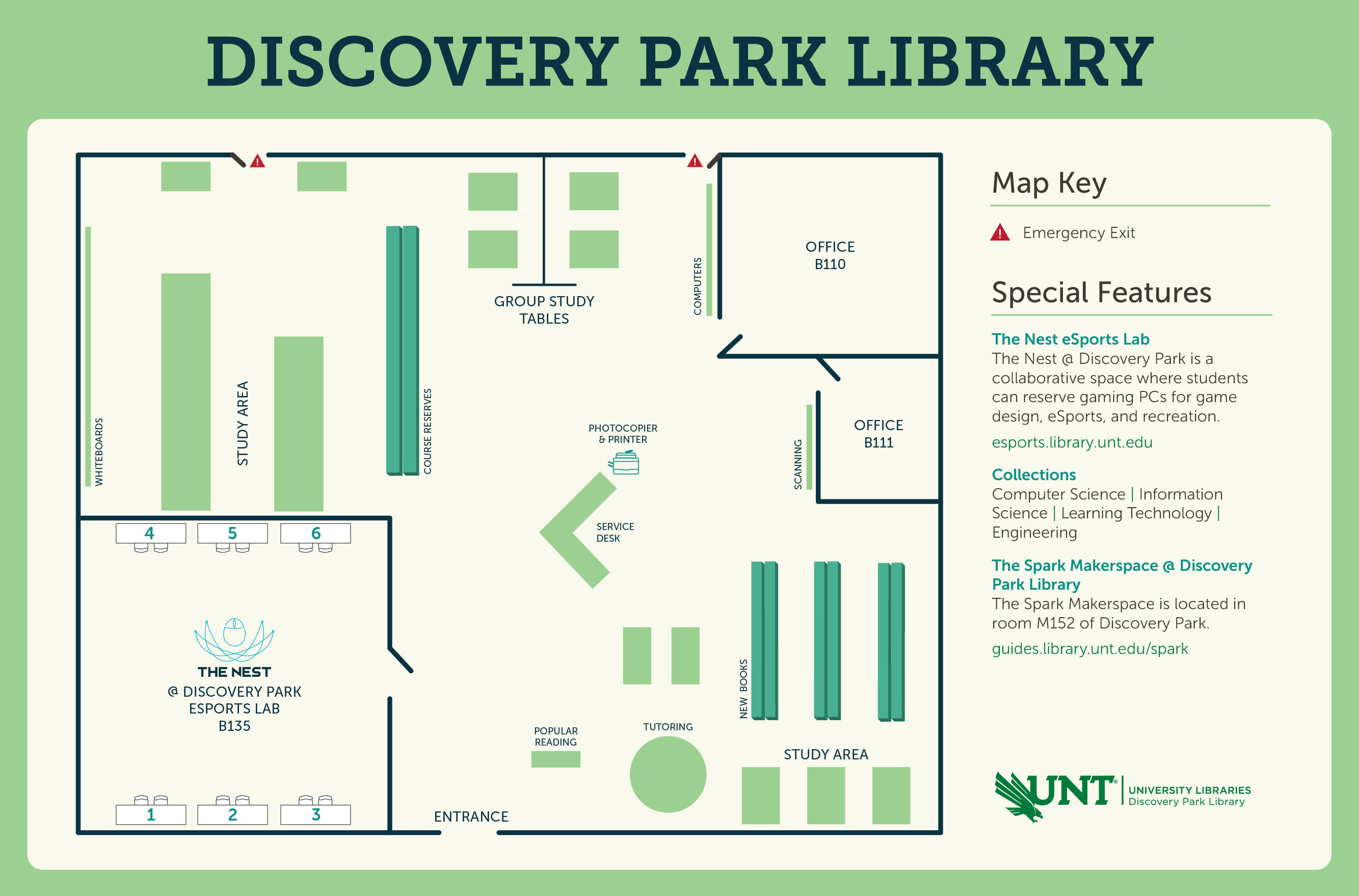 Unt Discovery Park Map Discovery Park   University Libraries   UNT