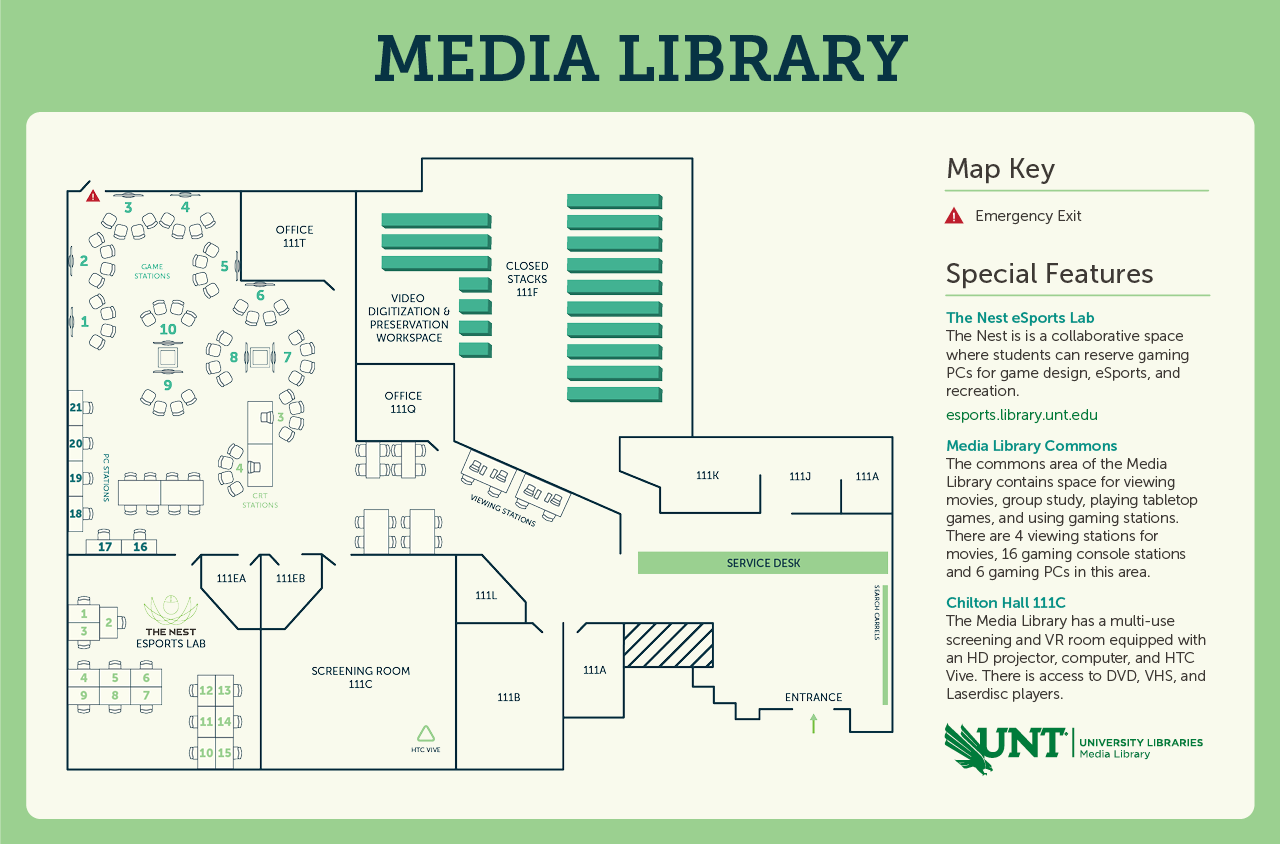 Media library map