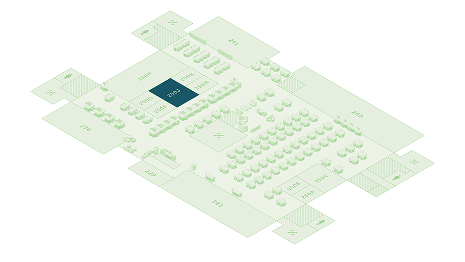 Floor Map Highlighting Willis Room 250J