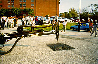 Patching a pothole photo