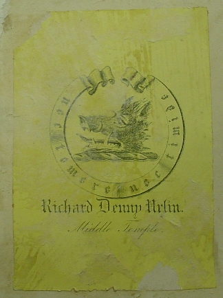Bookplate of Richard D. Urlin